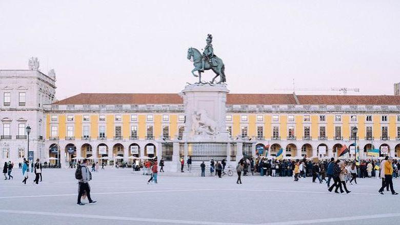 Praça do Comércio in Lisbon, Portugal