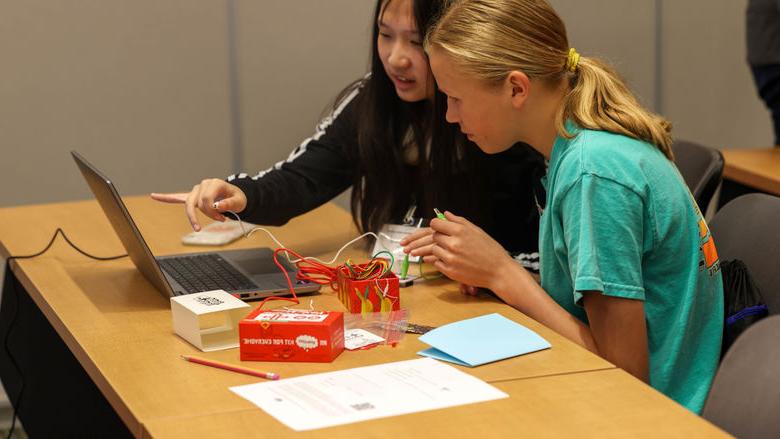 students doing workshop