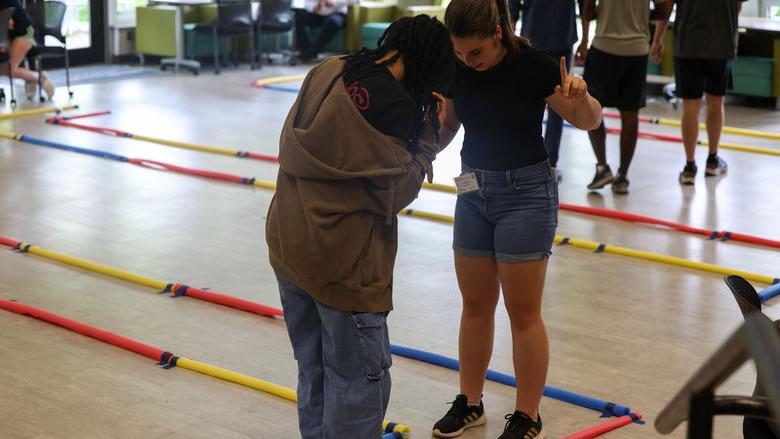 students doing workshop