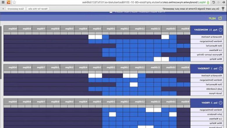 Writing Studio Online Scheduler