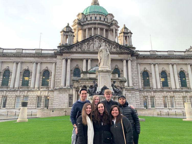 Penn State Brandywine students in Northern Ireland. 